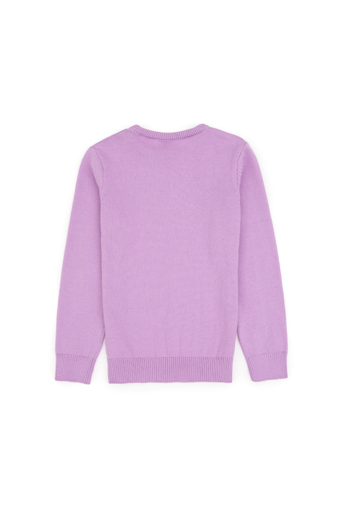 U.S. Polo Assn. Lilac Girls Lilac Cable Knit Long Sleeve Pullover SKU: G084SZ0TK0 PU-7776_VR034 Image 02
