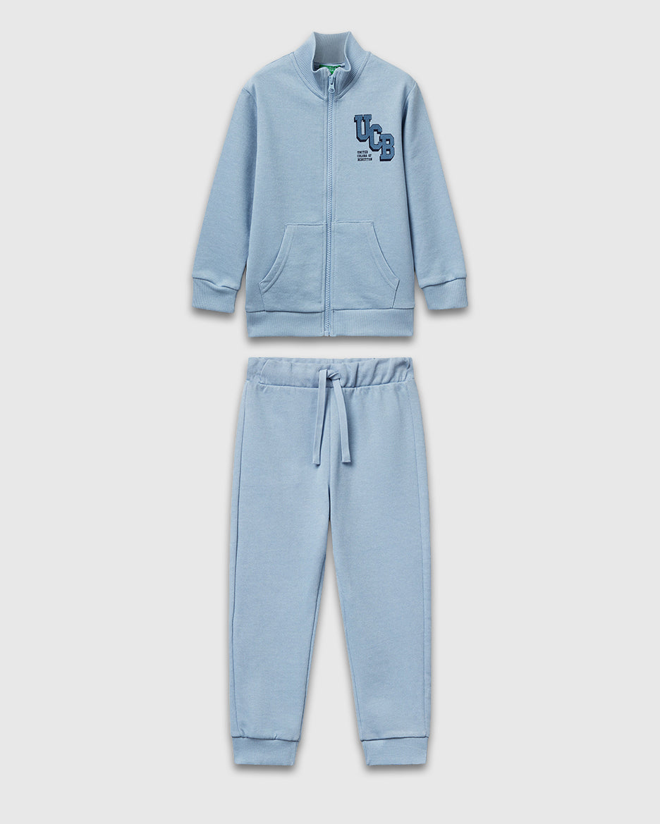 Benetton_Light Blue_Cotton Tracksuit with Logo_G503X-GF010S_0W2_01