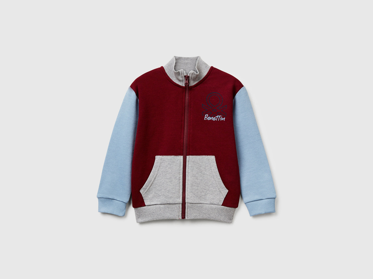 Benetton_Burgundy_Cotton Tracksuit with Logo_G503X-GF010S_901_02