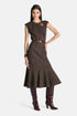 Luisa Spagnoli Var Marrone Women Gallerie - Wool-Blend Midi Dress SKU: GALLERIE_3404 Image 01