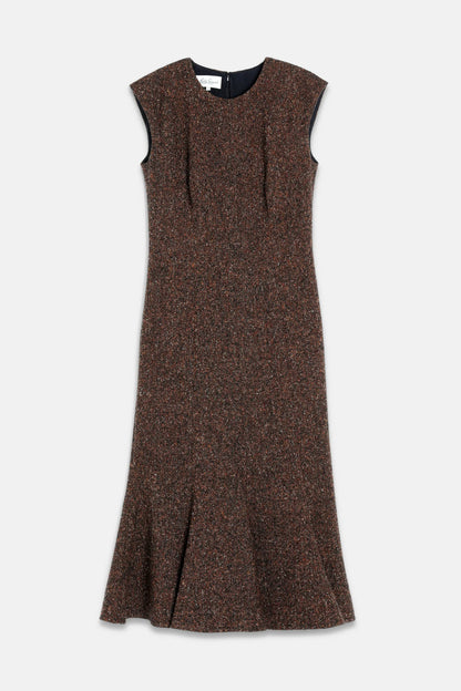 Luisa Spagnoli Var Marrone Women Gallerie - Wool-Blend Midi Dress SKU: GALLERIE_3404 Image 04