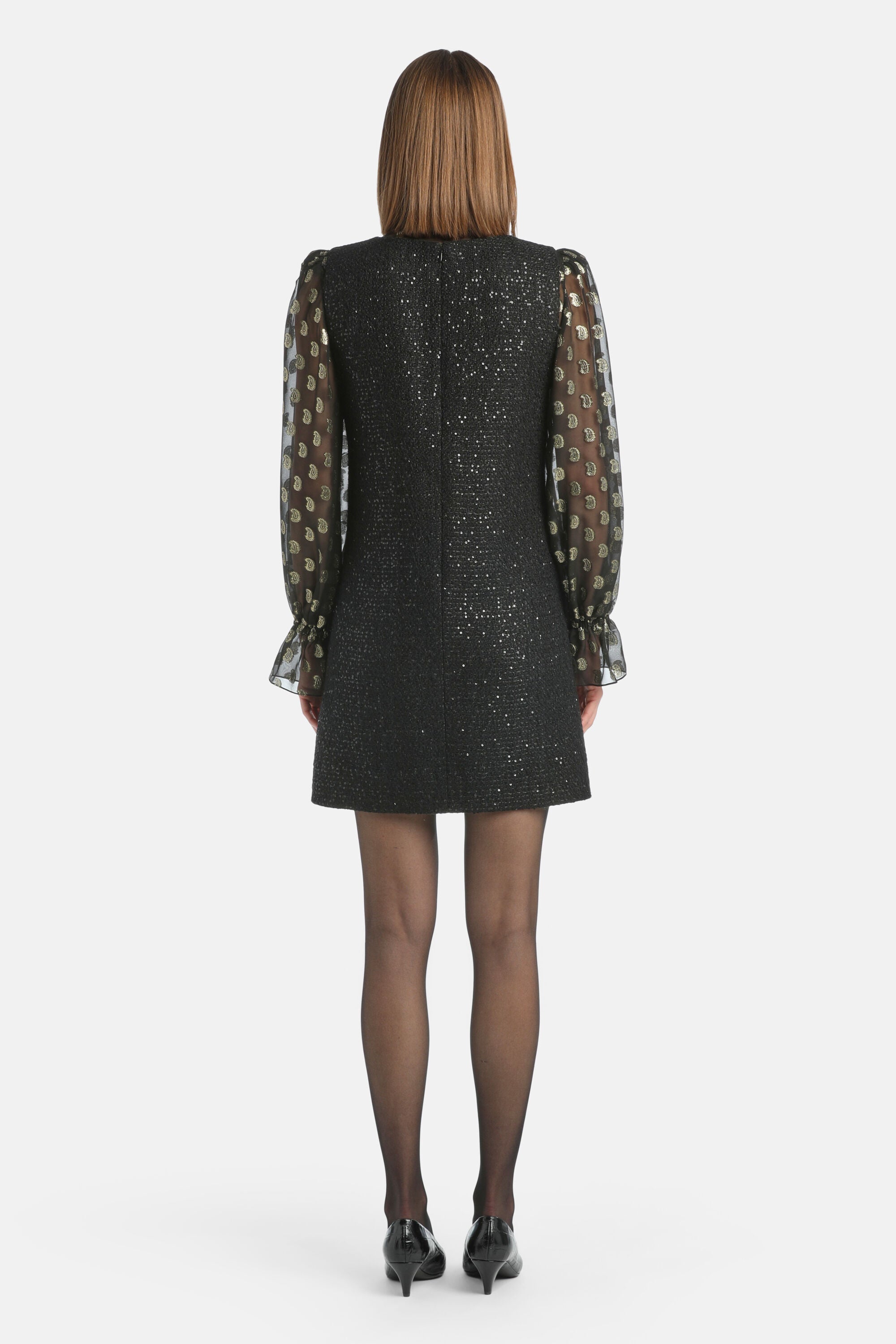 Luisa Spagnoli_Nero_Gaston - Elegant Minidress_GASTON_0101_03