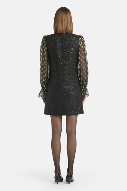 Luisa Spagnoli_Nero_Gaston - Elegant Minidress_GASTON_0101_03