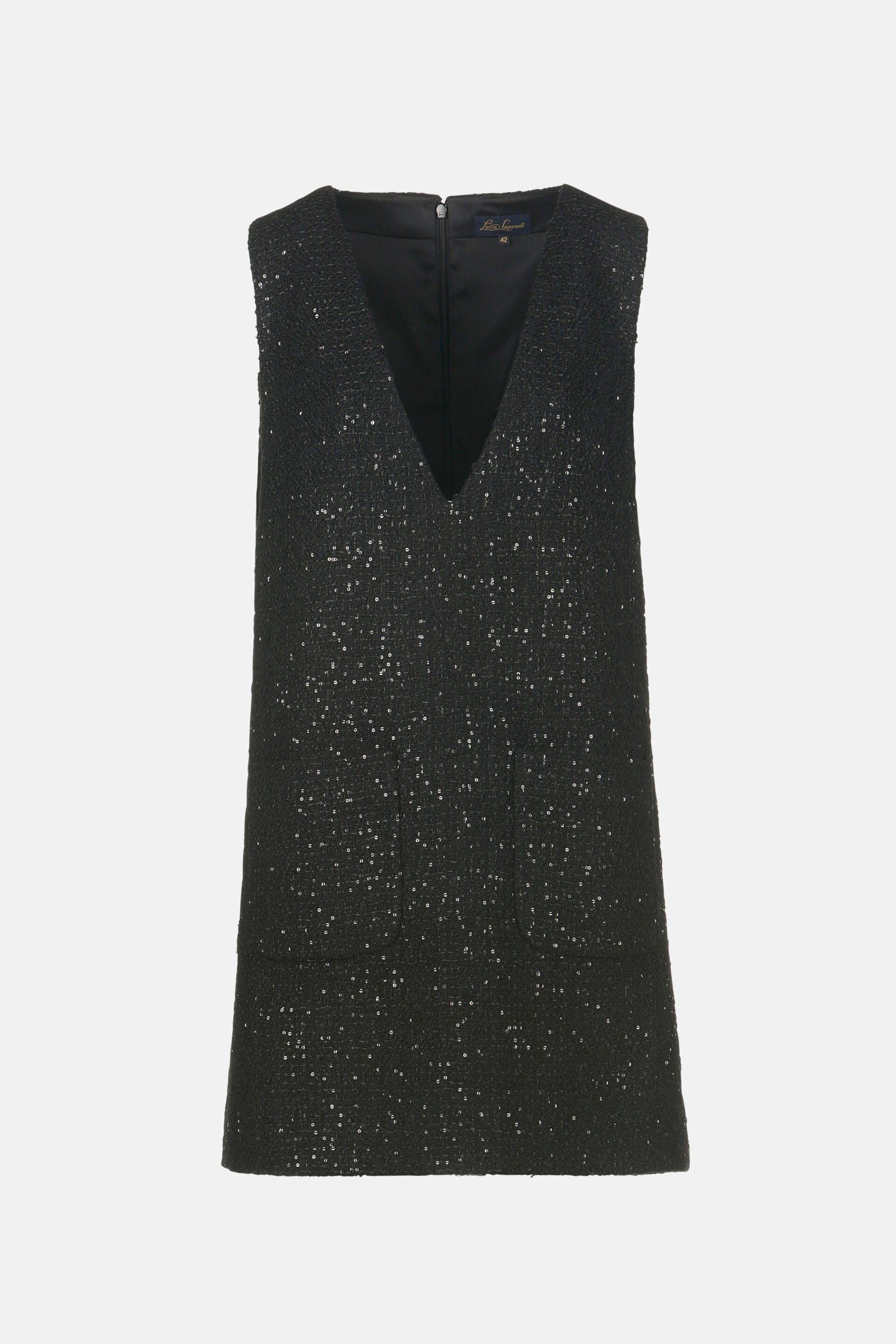 Luisa Spagnoli_Nero_Gaston - Elegant Minidress_GASTON_0101_06