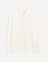 Regular Plain Embossed Shirt_GAWAFFLE_WHITE_01