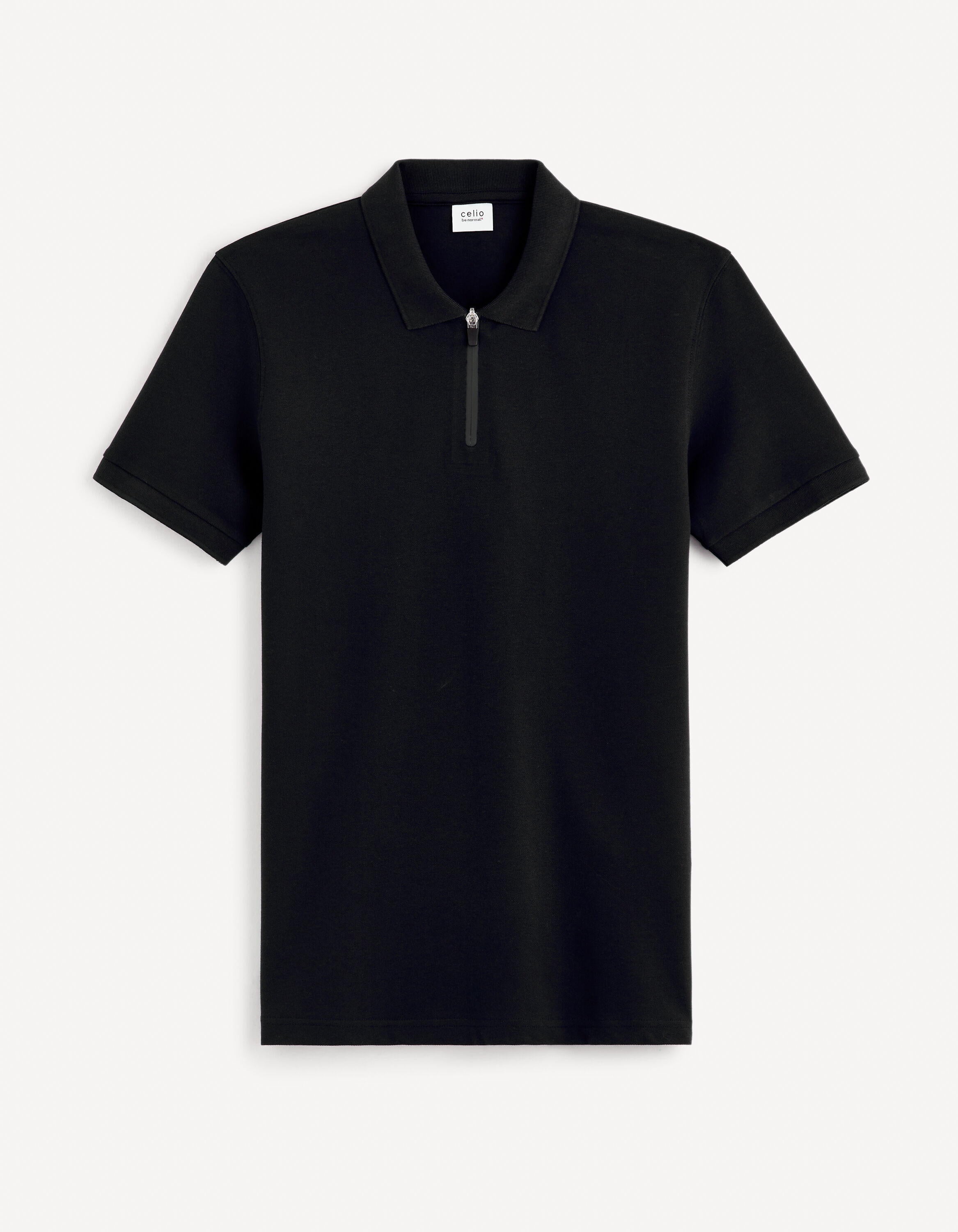 Stretch Supima Cotton PiquŽ Polo Shirt_GEBENOIT_BLACK_01