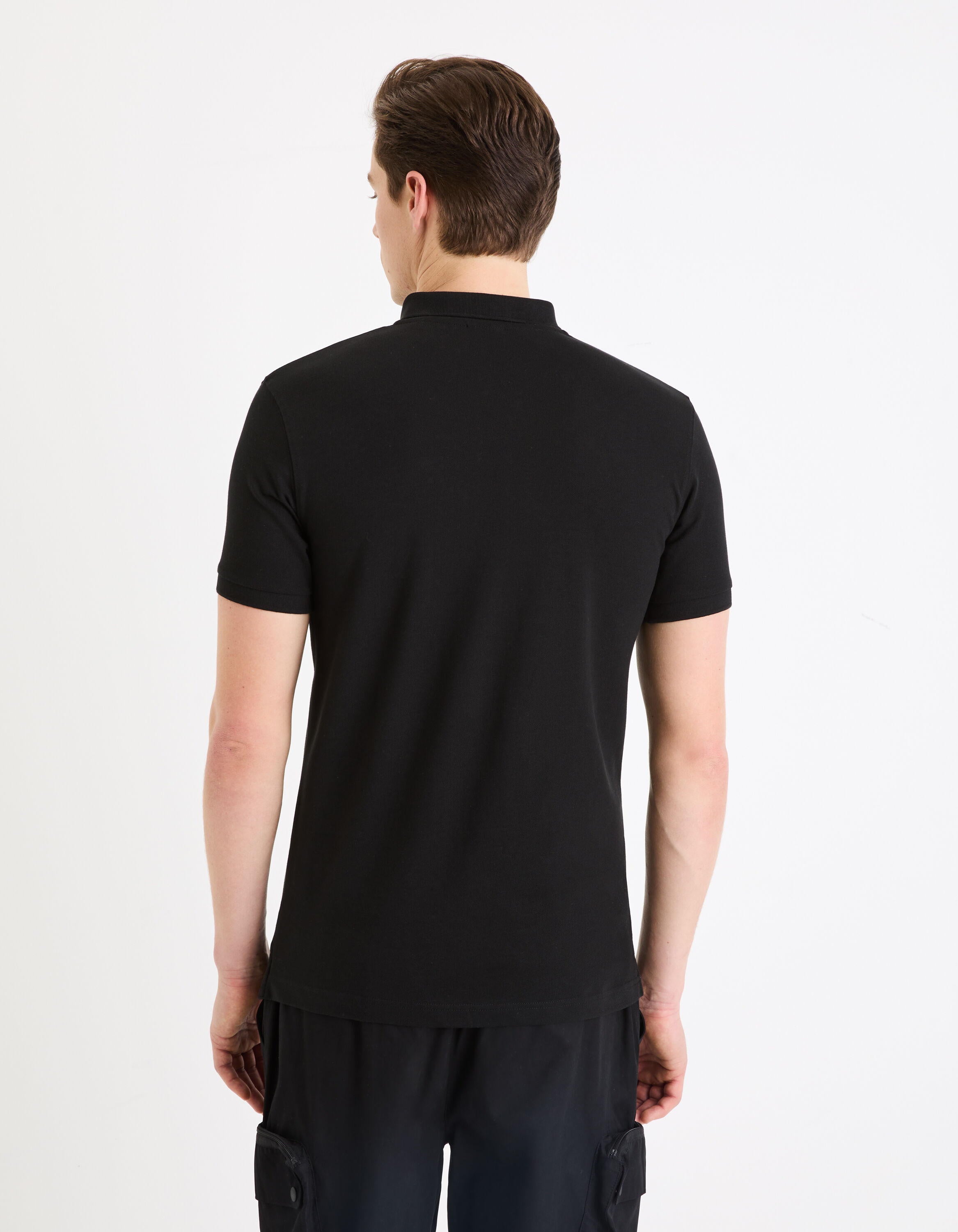 Stretch Supima Cotton PiquŽ Polo Shirt_GEBENOIT_BLACK_04