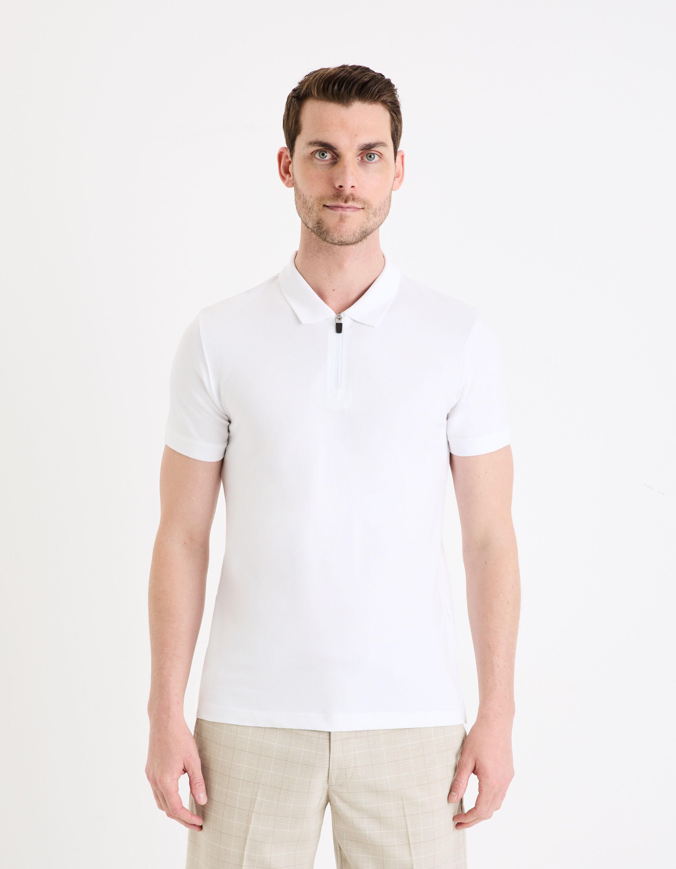 Stretch Supima Cotton PiquŽ Polo Shirt_GEBENOIT_OPTICAL WHITE_03