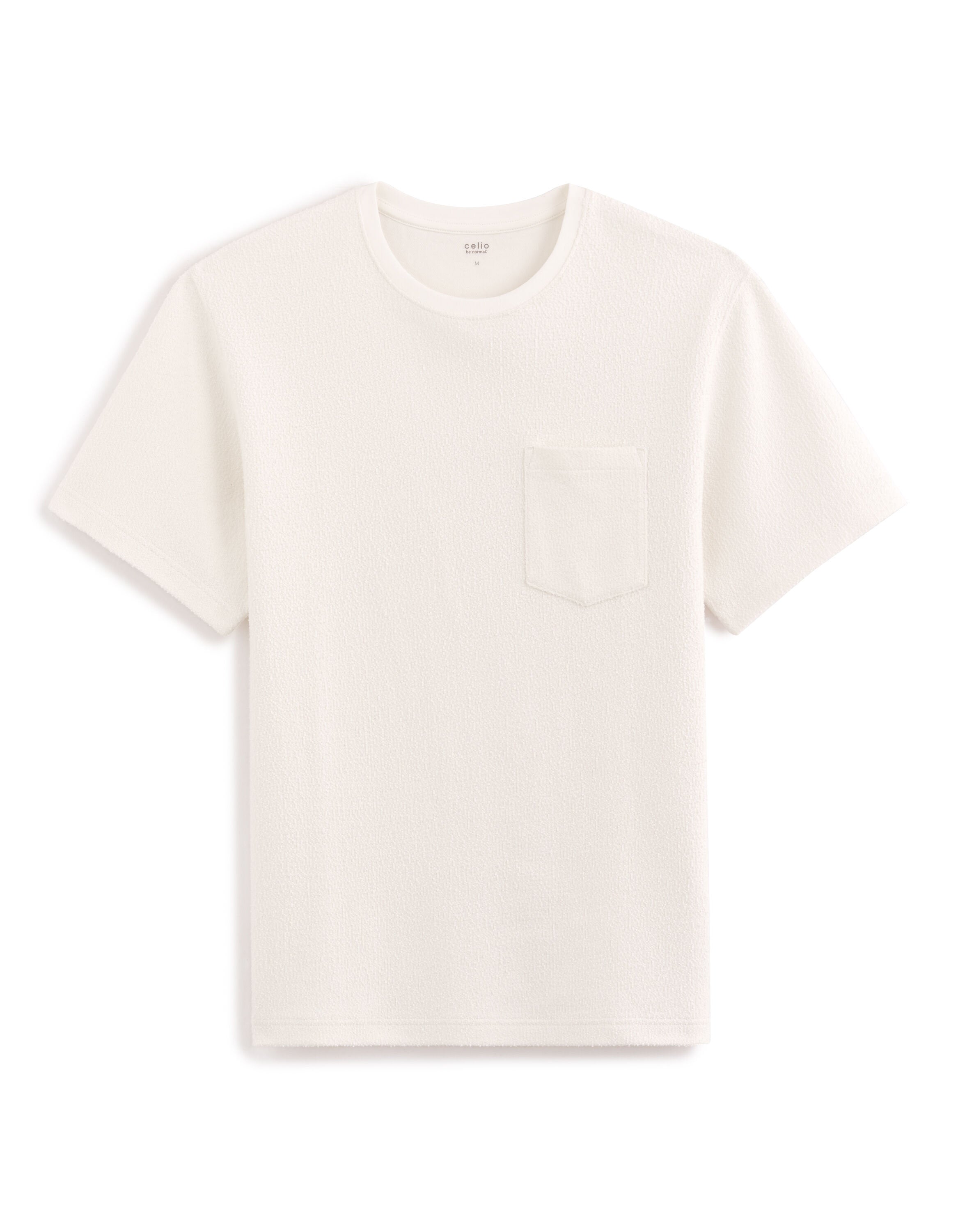 Stretch Cotton Boxy T-Shirt - Beige_01