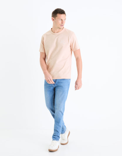 Round-Neck Printed Cotton T-Shirt_GEDOUBLOS_LIGHT PINK 01_02