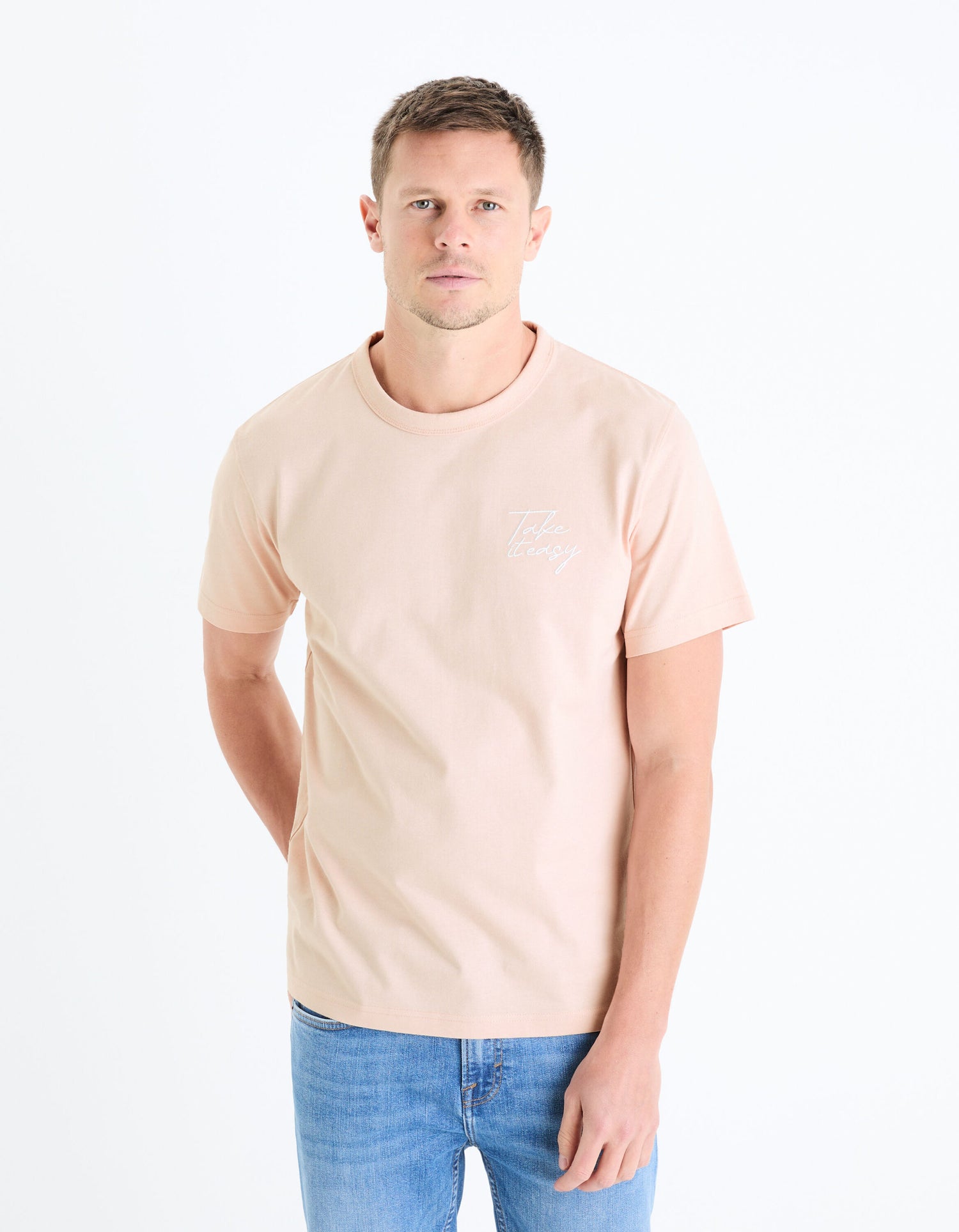 Round-Neck Printed Cotton T-Shirt_GEDOUBLOS_LIGHT PINK 01_03