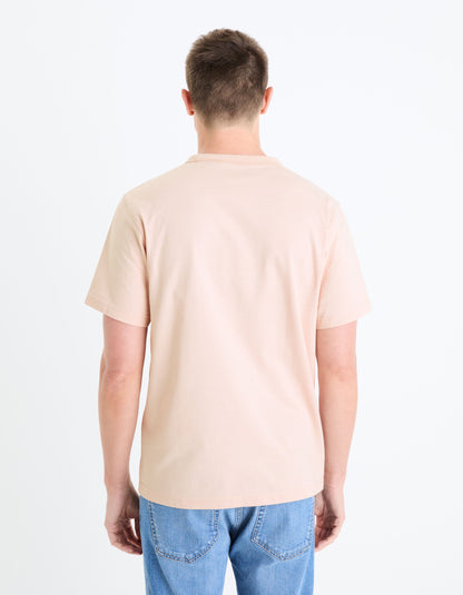 Round-Neck Printed Cotton T-Shirt_GEDOUBLOS_LIGHT PINK 01_04