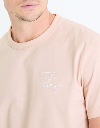 Round-Neck Printed Cotton T-Shirt_GEDOUBLOS_LIGHT PINK 01_05