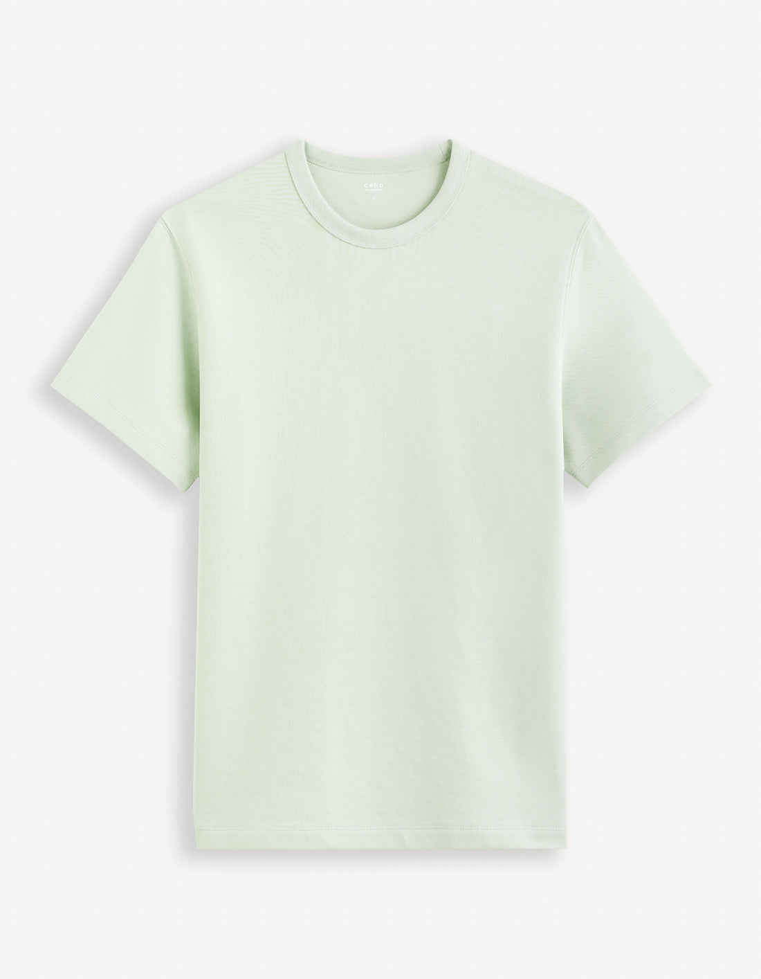 Round-Neck Cotton T-Shirt_GEFALL_AQUA_01