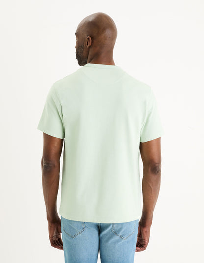 Round-Neck Cotton T-Shirt_GEFALL_AQUA_04