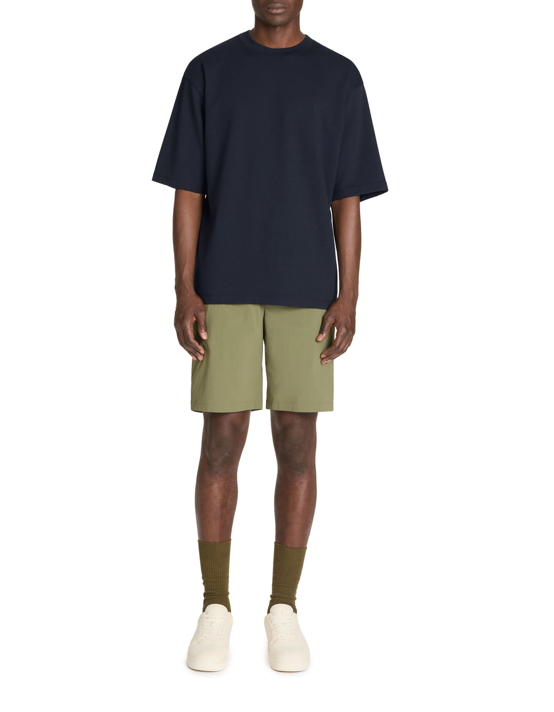 Celio_Navy Oversized T-Shirt Round Neck_GEHEM_NAVY_02