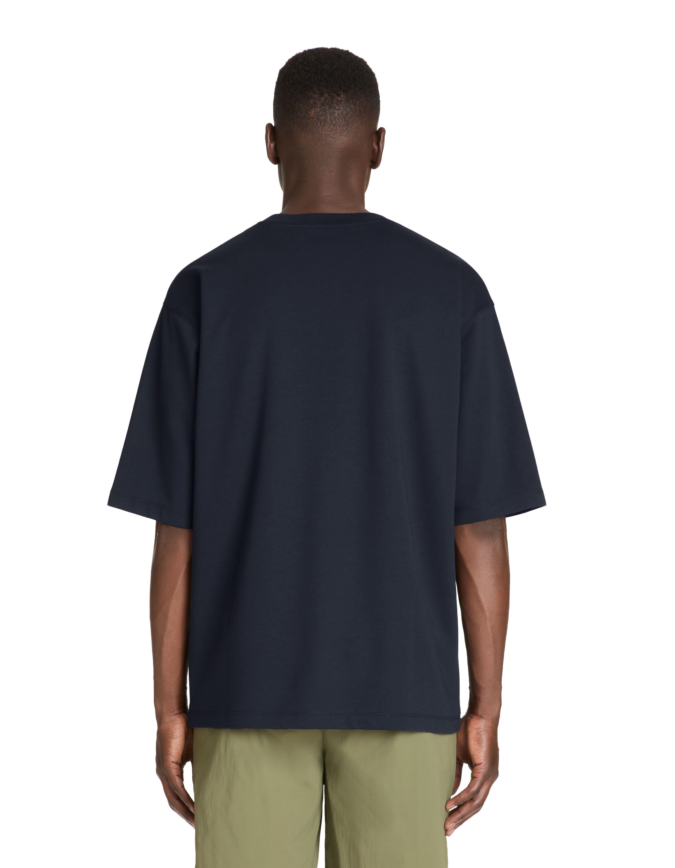 Celio_Navy Oversized T-Shirt Round Neck_GEHEM_NAVY_03