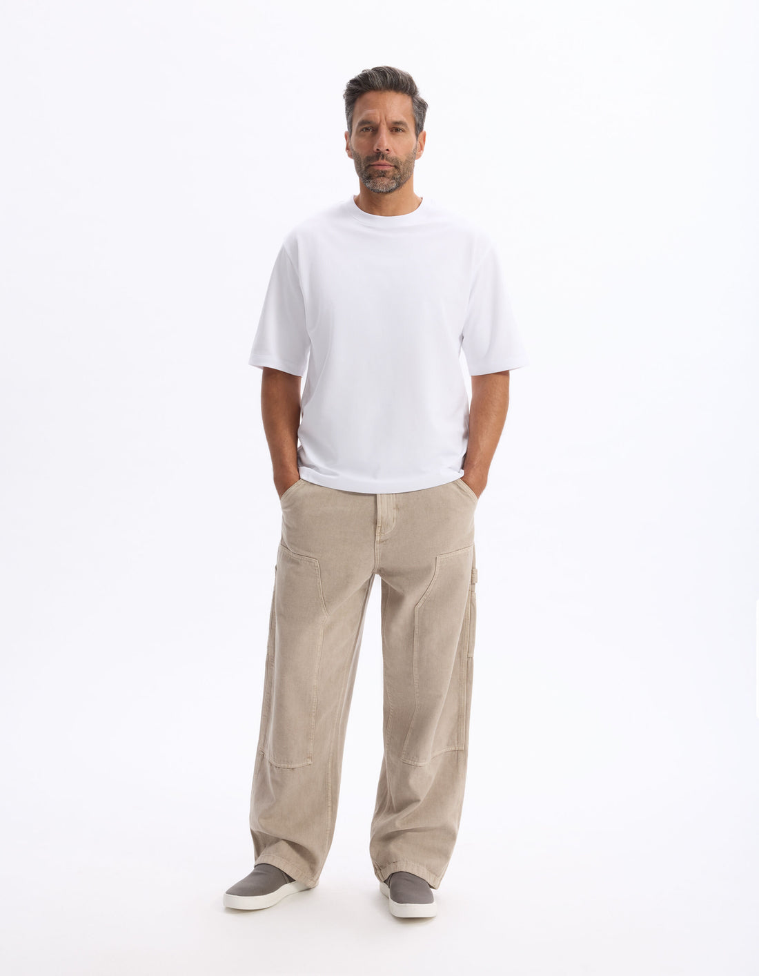 Celio_White Oversized T-Shirt Round Neck_GEHEM_OPTICAL WHITE_02