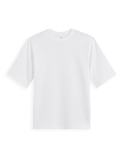 Celio_White Oversized T-Shirt Round Neck_GEHEM_OPTICAL WHITE_06