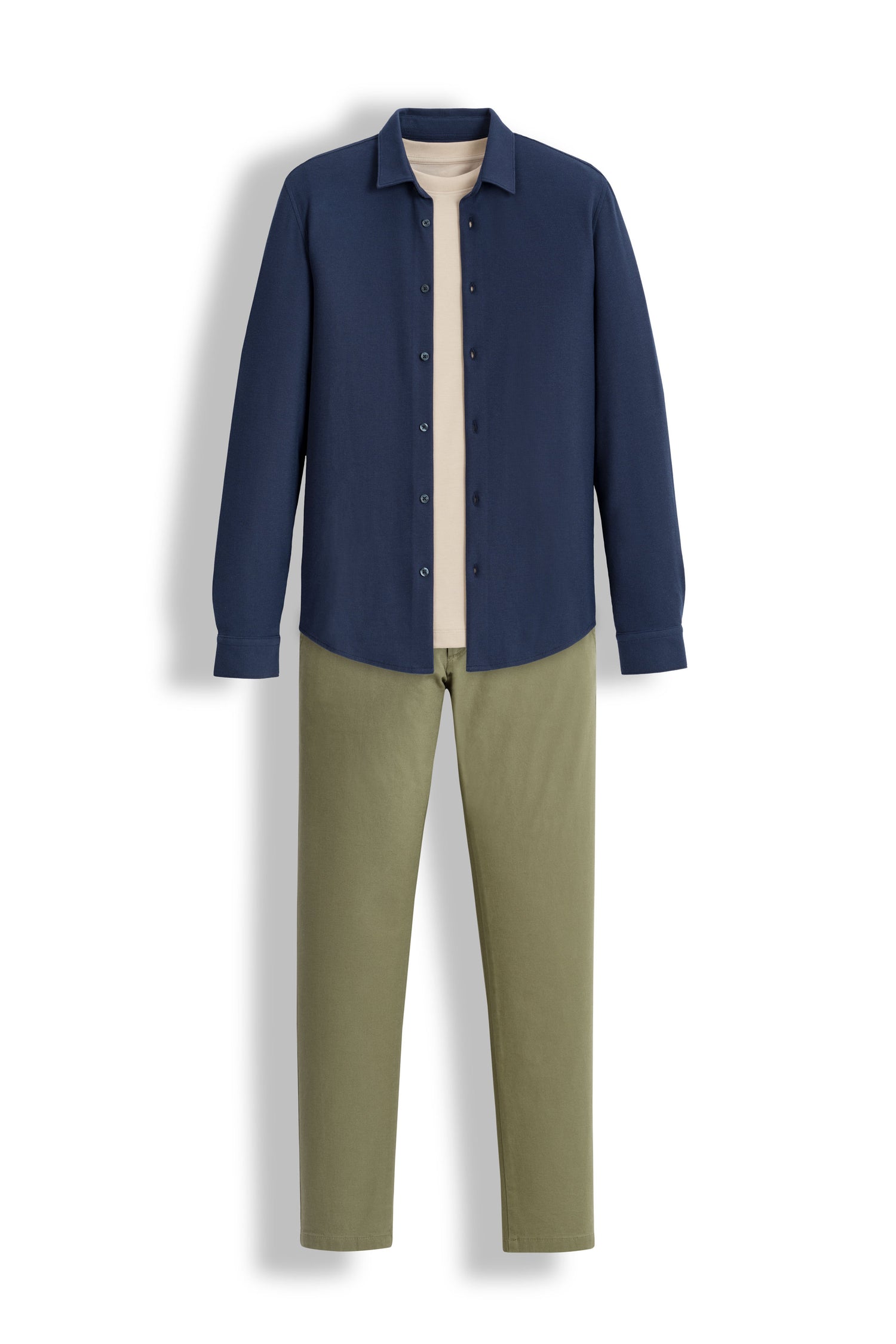 Celio_Oversized Crew Neck Cotton Blend T-Shirt - Beige_GEHEM_SAND_05