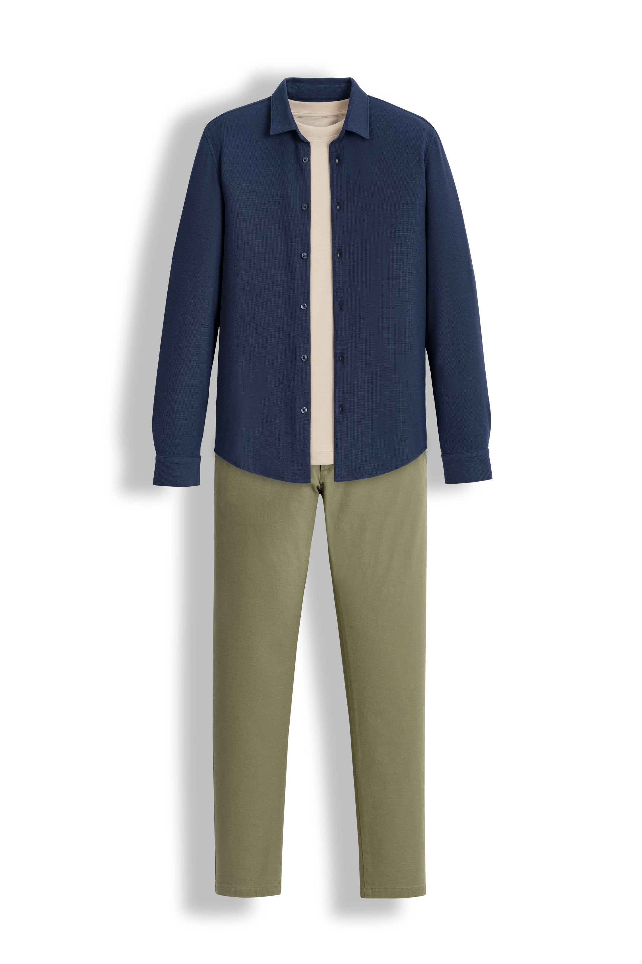 Celio_Oversized Crew Neck Cotton Blend T-Shirt - Beige_GEHEM_SAND_05