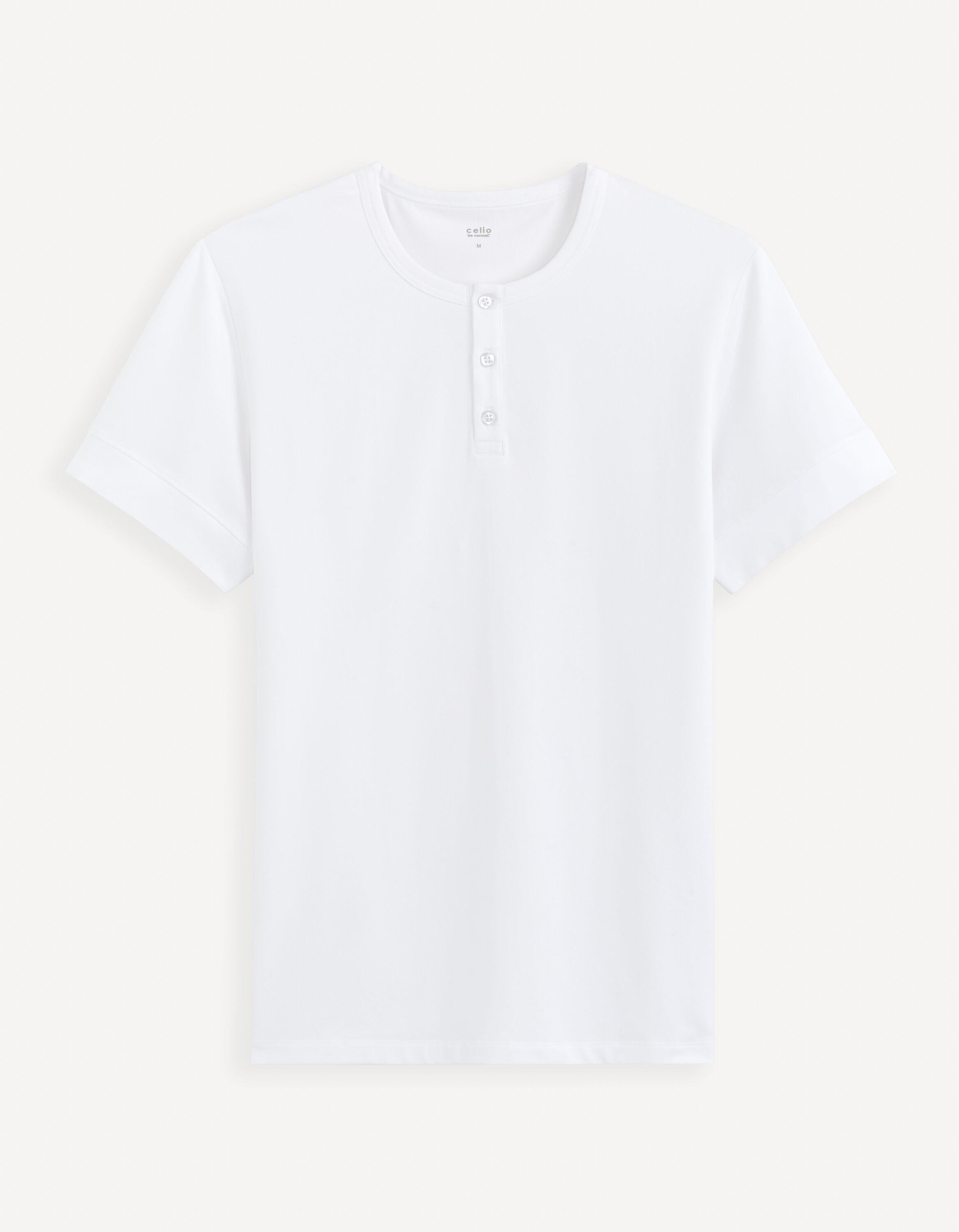 Straight Stretch Cotton Henley Collar T-Shirt_GELEY_OPTICAL WHITE_01