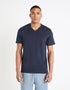 Cotton V-Neck T-Shirt_GENFILE_NAVY_03