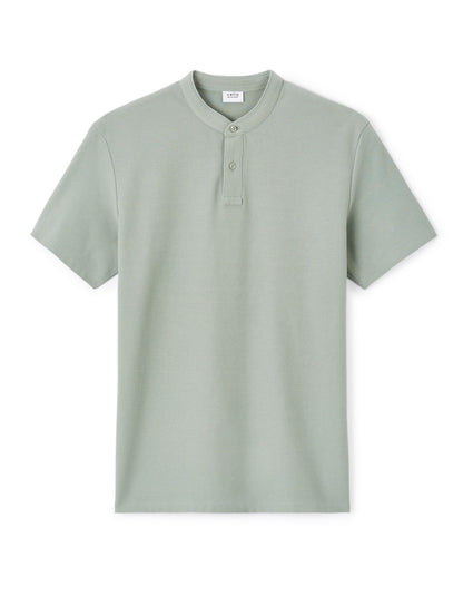Celio_Grey Regular 100% Cotton PiquŽ Polo Shirt_GESOHEL_GREENISH GREY_04