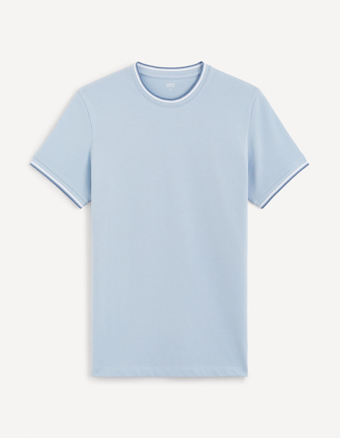 Round-Neck Stretch Cotton T-Shirt_GETERAYE_LIGHT BLUE 02_01