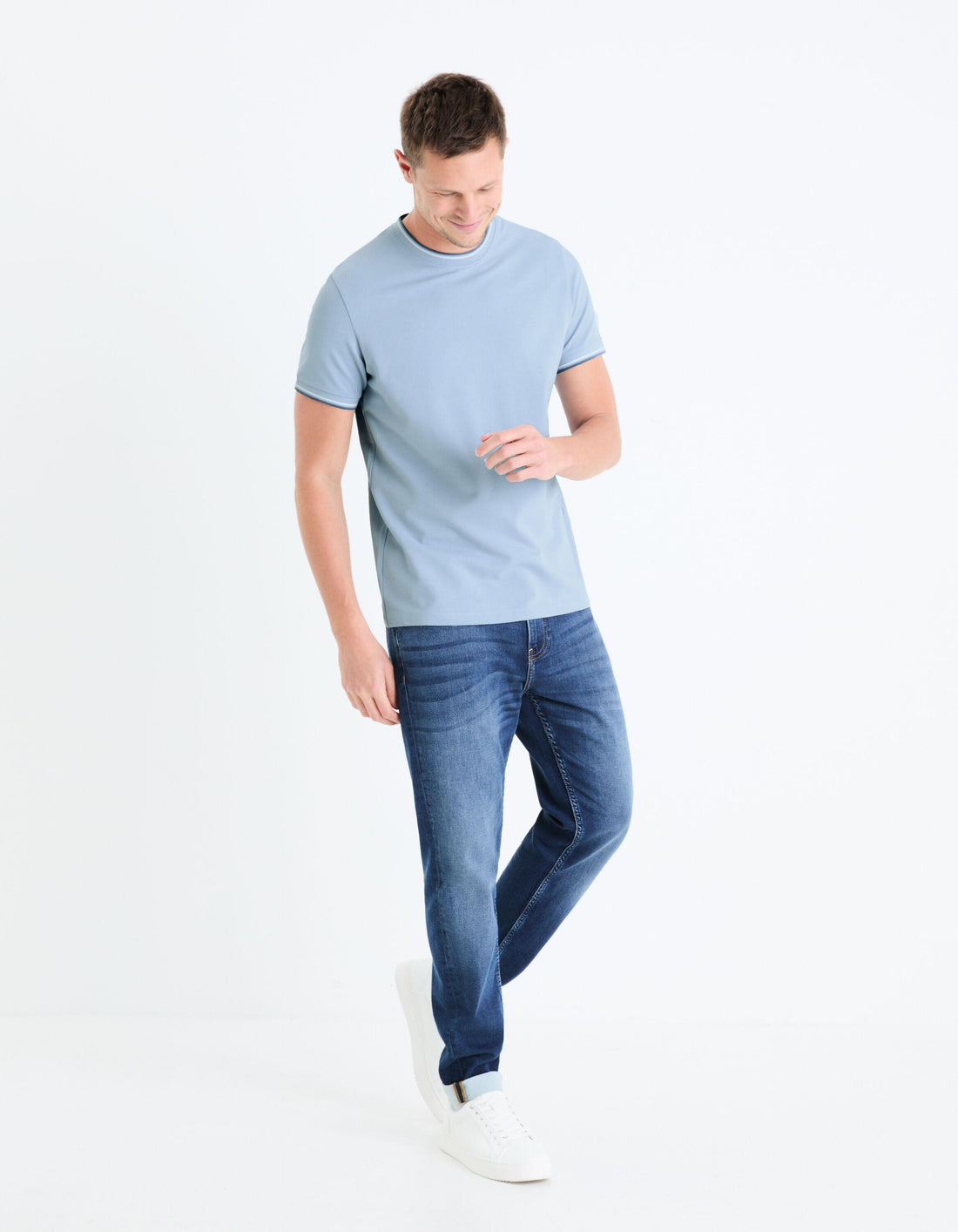 Round-Neck Stretch Cotton T-Shirt_GETERAYE_LIGHT BLUE 02_02