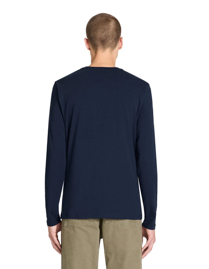 Celio_Navy Blue_Long-Sleeved Round Neck T-Shirt_GEUNIML_NAVY BLUE_03
