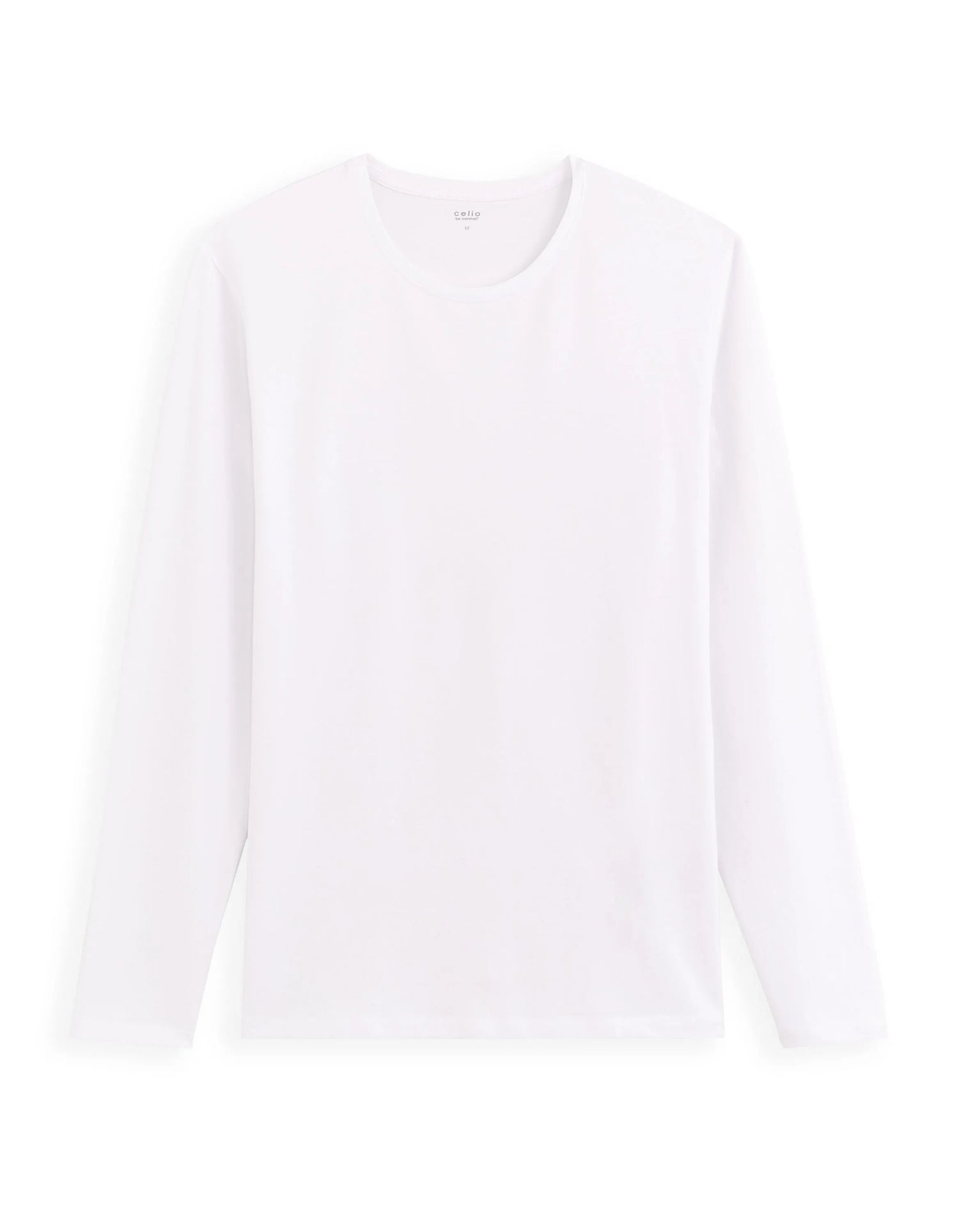 Celio_Optical White_Long-Sleeved Round Neck T-Shirt_GEUNIML_OPTICAL WHITE_04