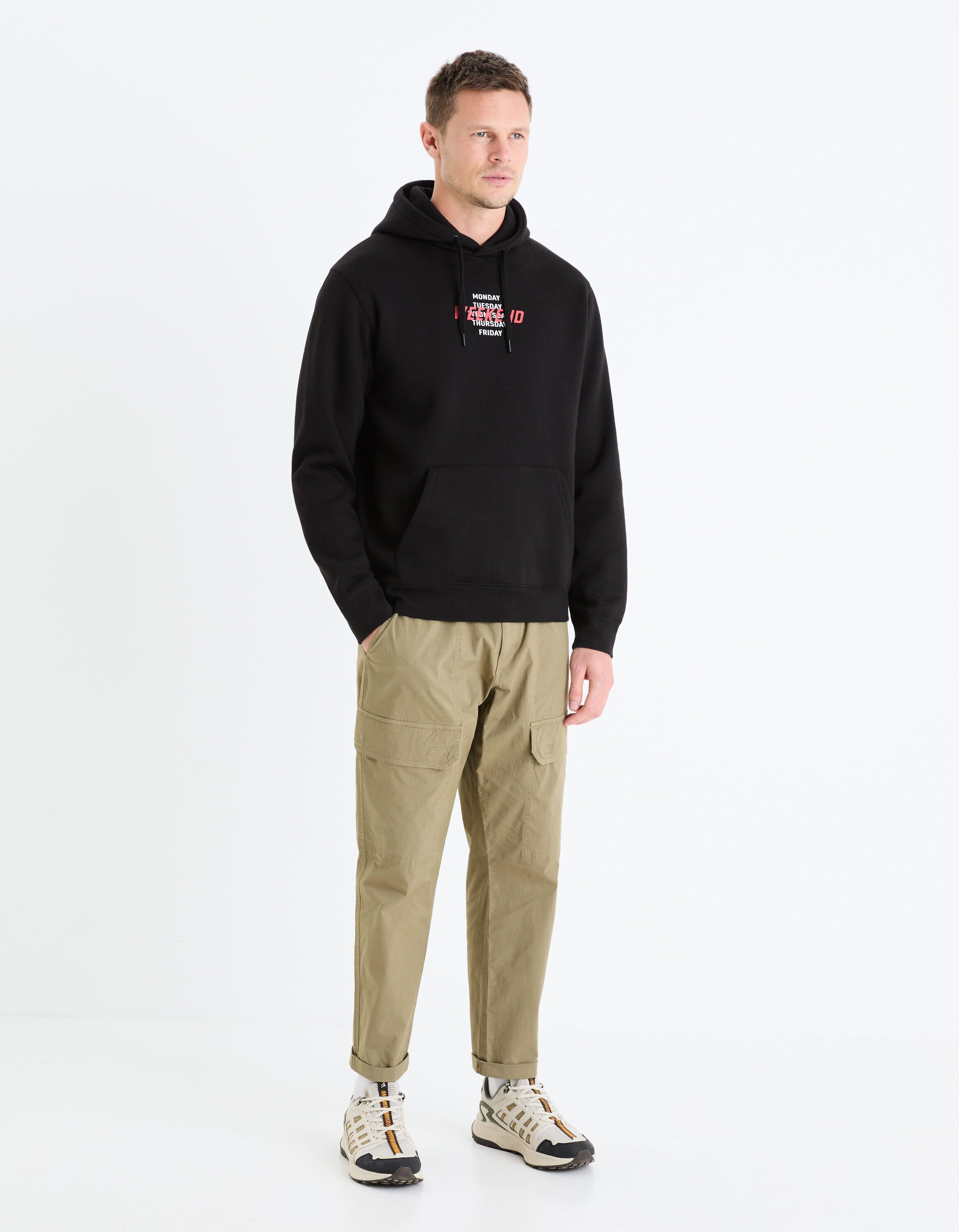 Straight Cotton Blend Hoodie_GEXEND_BLACK_02