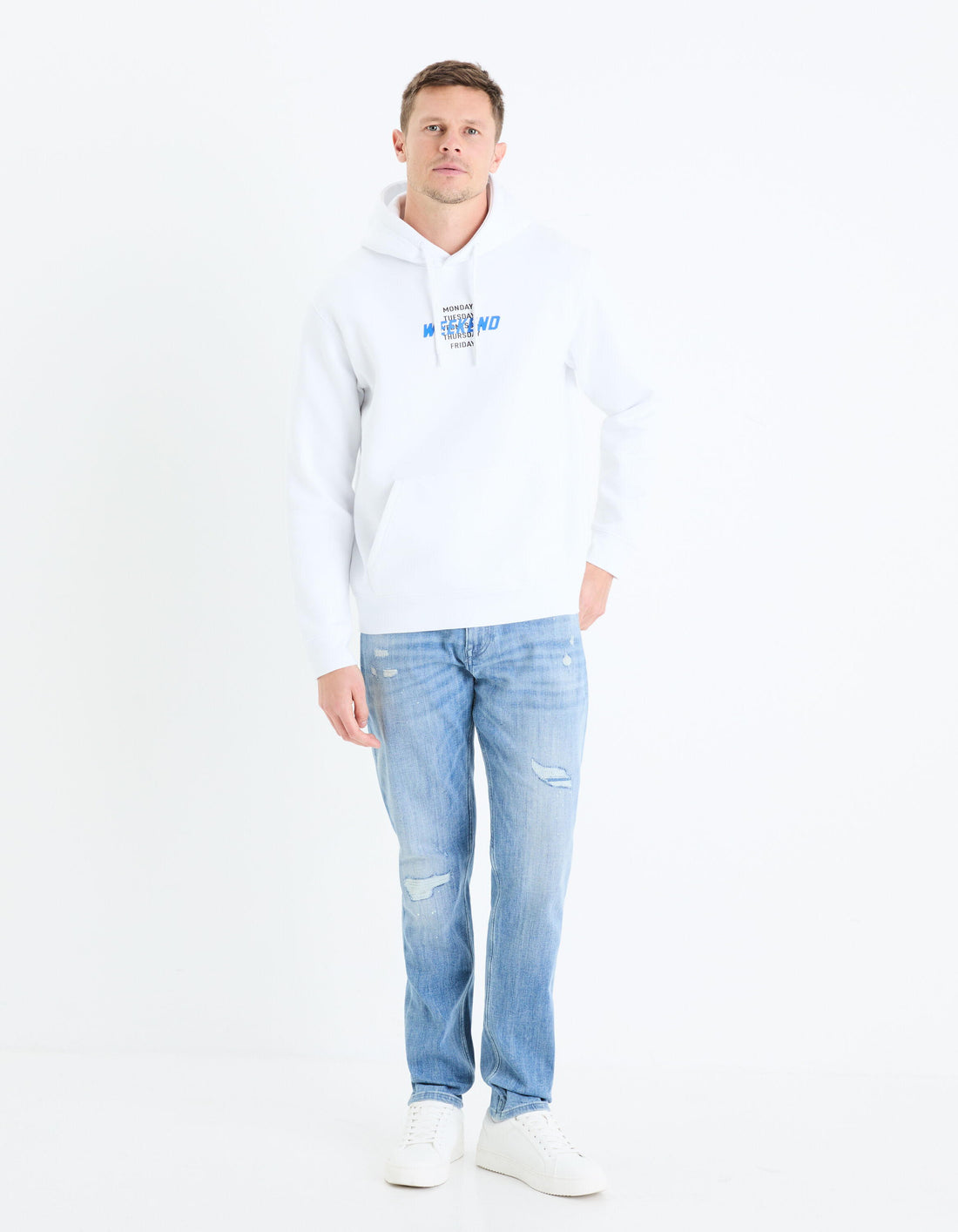 Straight Cotton Blend Hoodie_GEXEND_OPTICAL WHITE_02