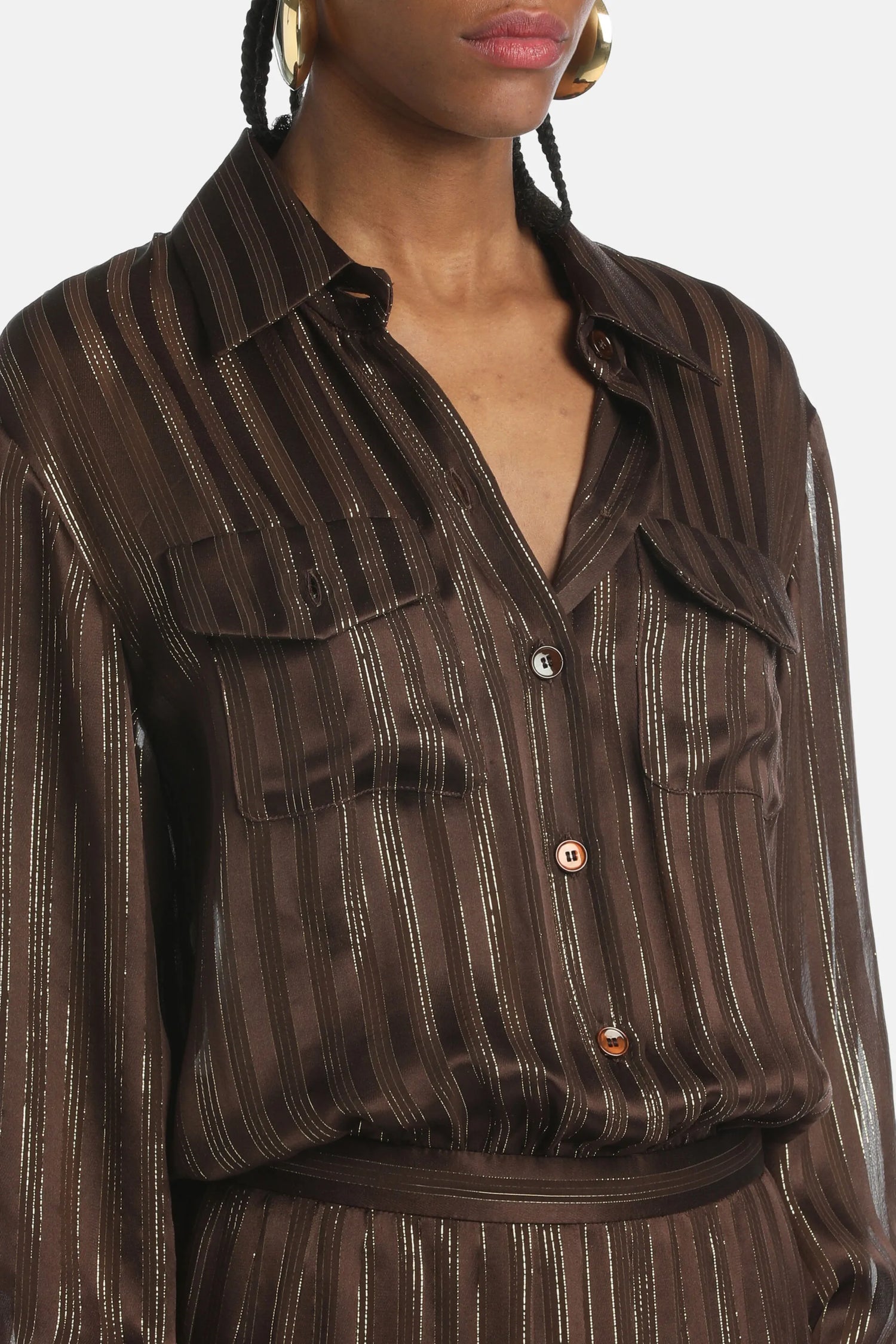 Luisa Spagnoli_Brown_Giana - Silk Gown Ð Fashion Show_GIANA_0946_04