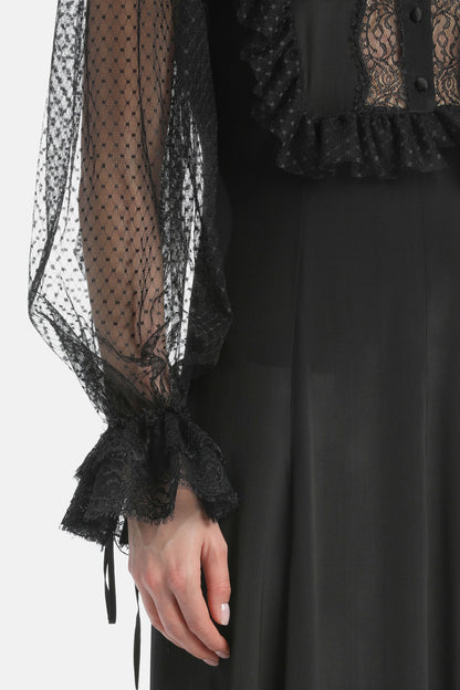 Luisa Spagnoli_Nero/Nero_Gibellina - Elegant Gown_GIBELLINA_0101 0101_04