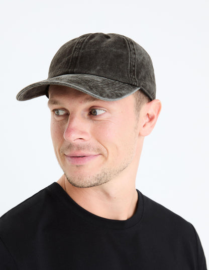 100% Washed Cotton Cap_GICAPWASH_BLACK_02