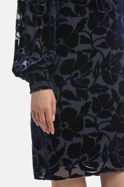 Luisa Spagnoli_Blu_Giga - Elegant Short Dress_GIGA_1242_04