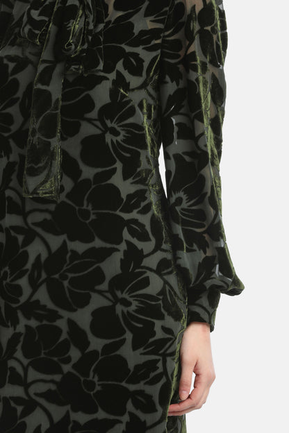 Luisa Spagnoli_Verde Militare_Giga - Elegant Short Dress_GIGA_1749_05