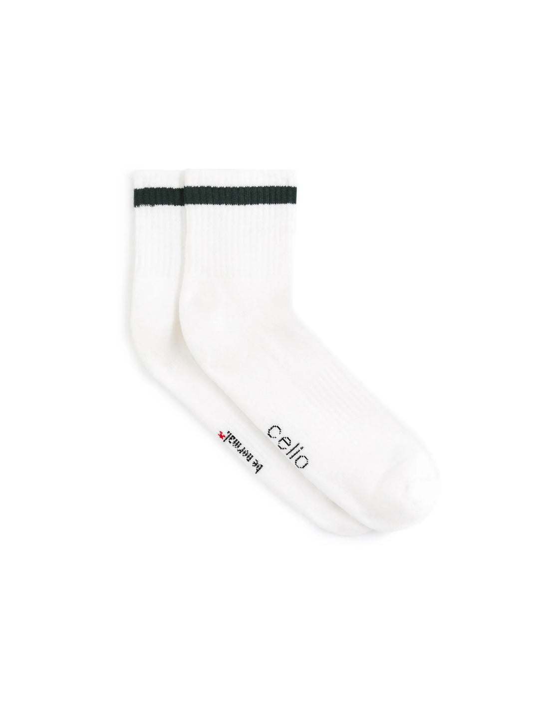 Celio_Blanc_Mid-Rise Stretch Cotton Sports Socks_GIHALF_BLANC_01