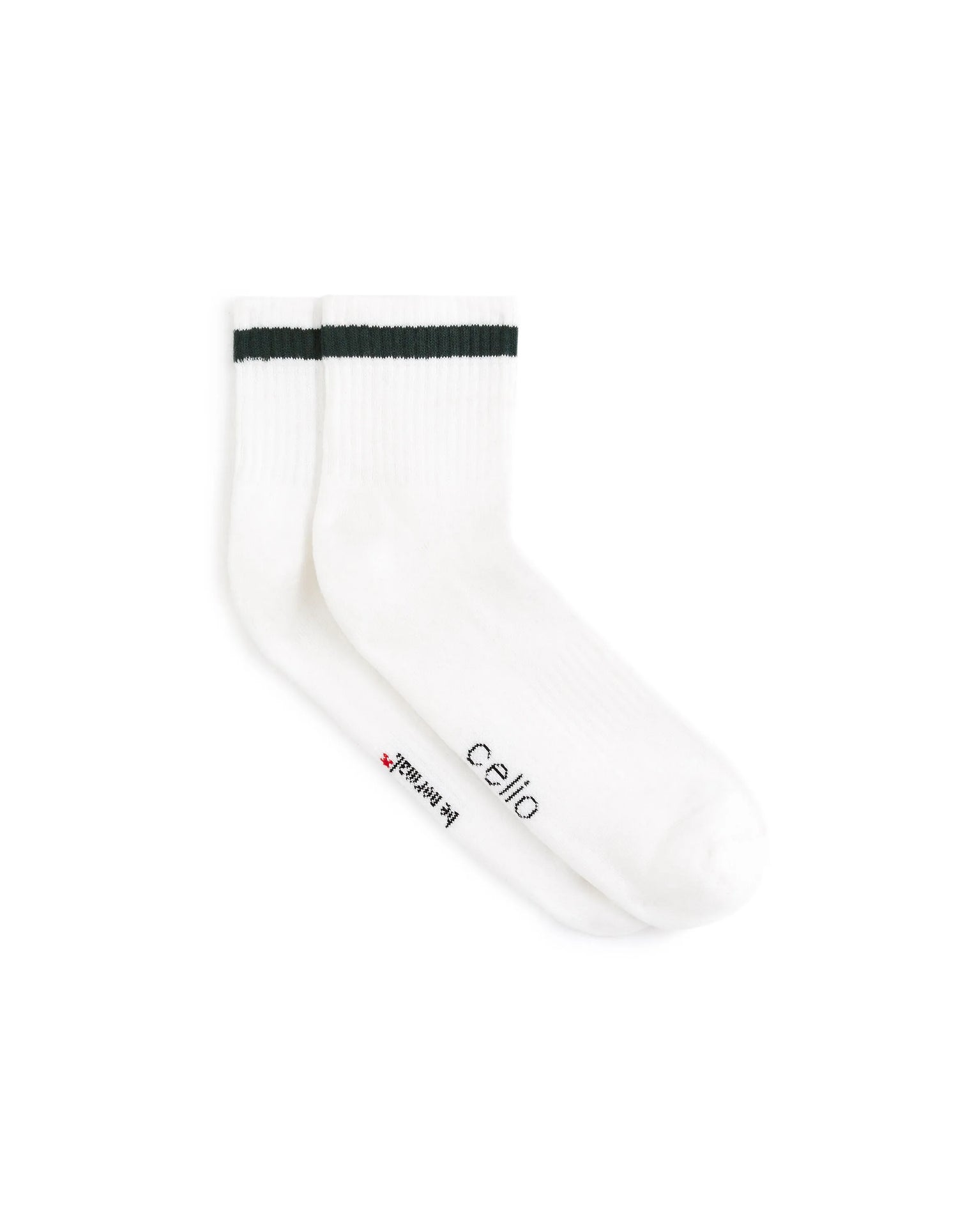 Celio_Blanc_Mid-Rise Stretch Cotton Sports Socks_GIHALF_BLANC_01