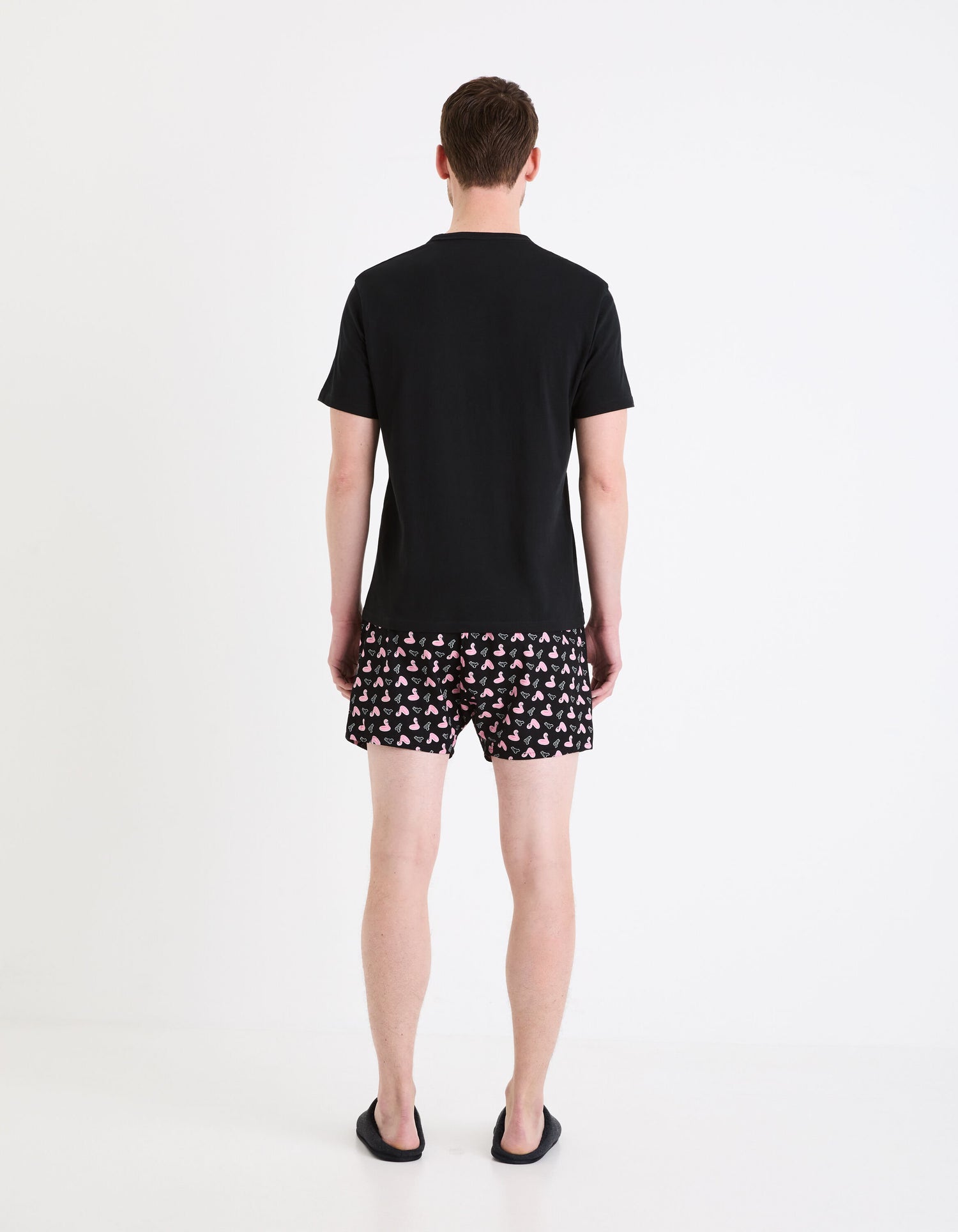 Cotton Short Pajamas - Navy_GIPYPOOL_NAVY_03