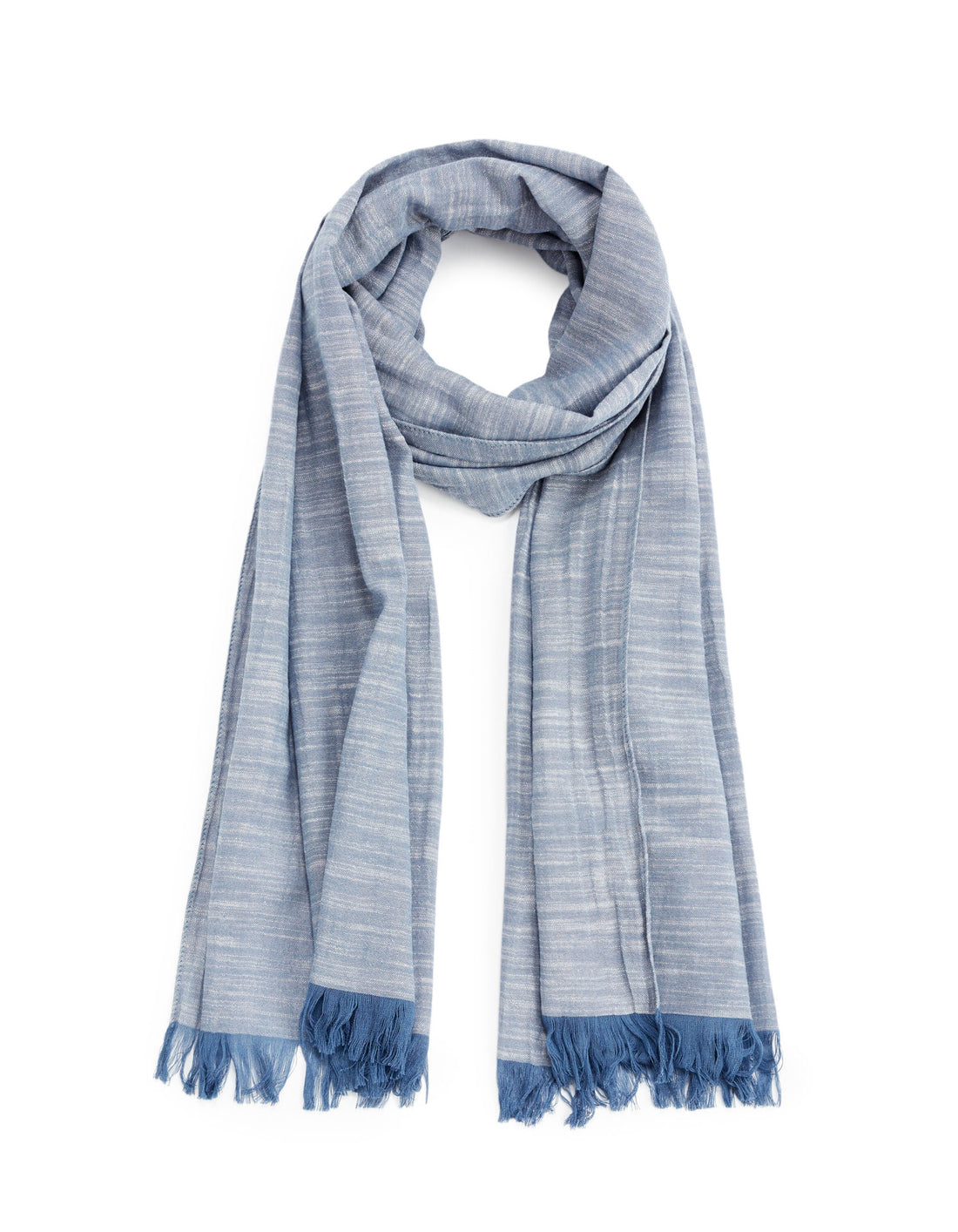 Cotton Gauze Scarf - Blue_01