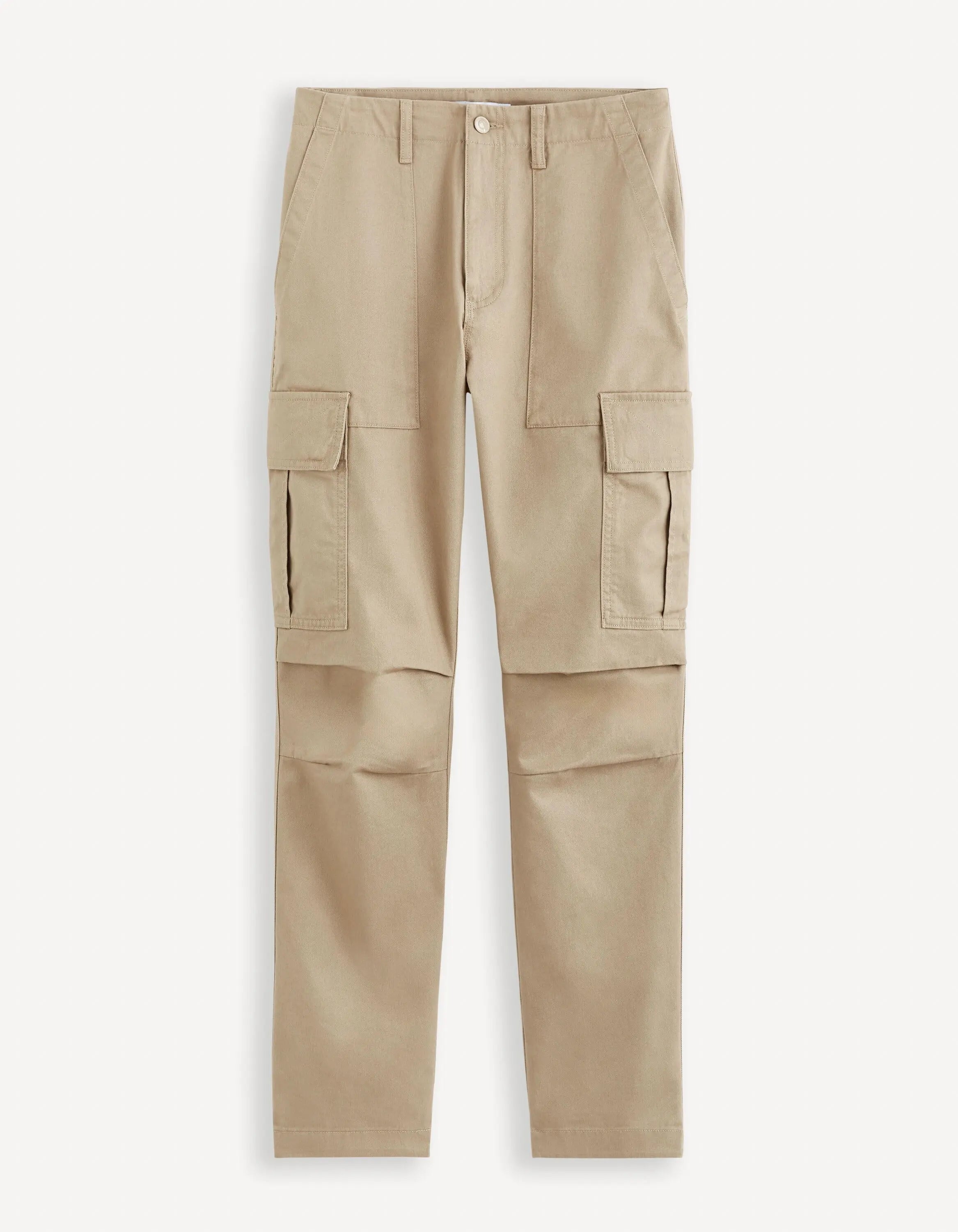 100% Cotton Cargo Pants_GOANDER_BEIGE 05_01