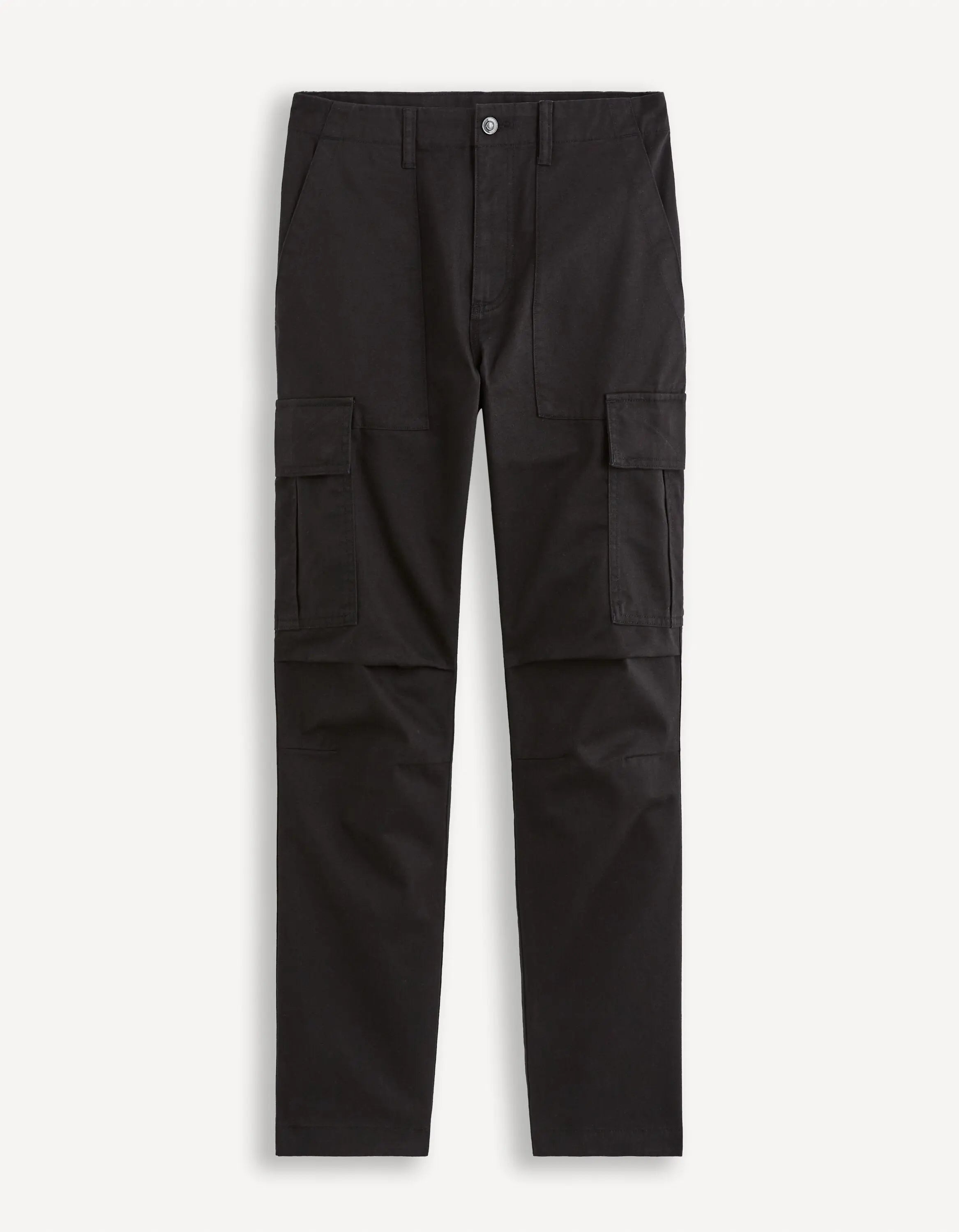 100% Cotton Cargo Pants_GOANDER_BLACK_01
