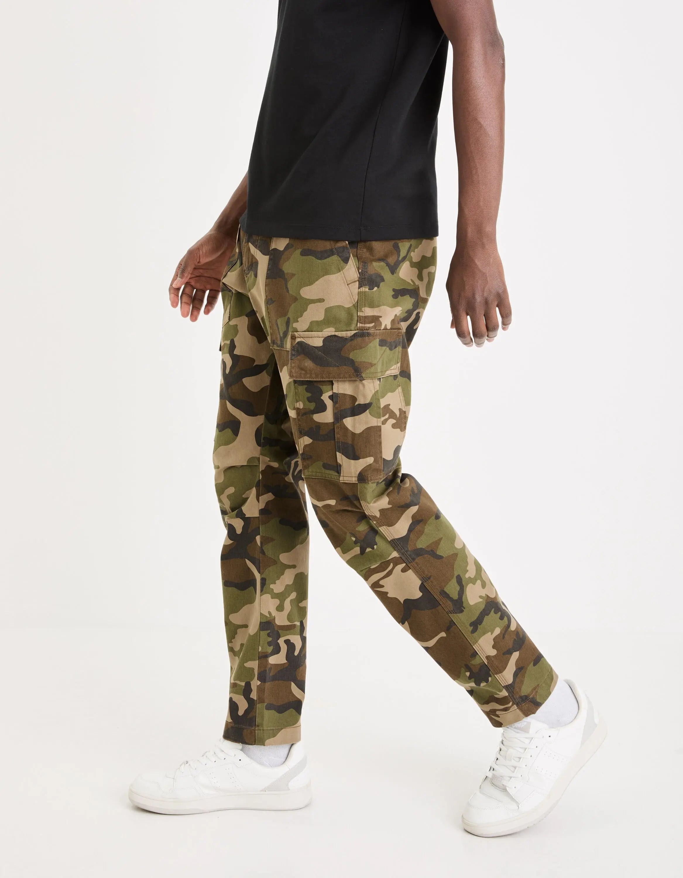 100% Cotton Cargo Pants_GOANDER_CAMOU_05
