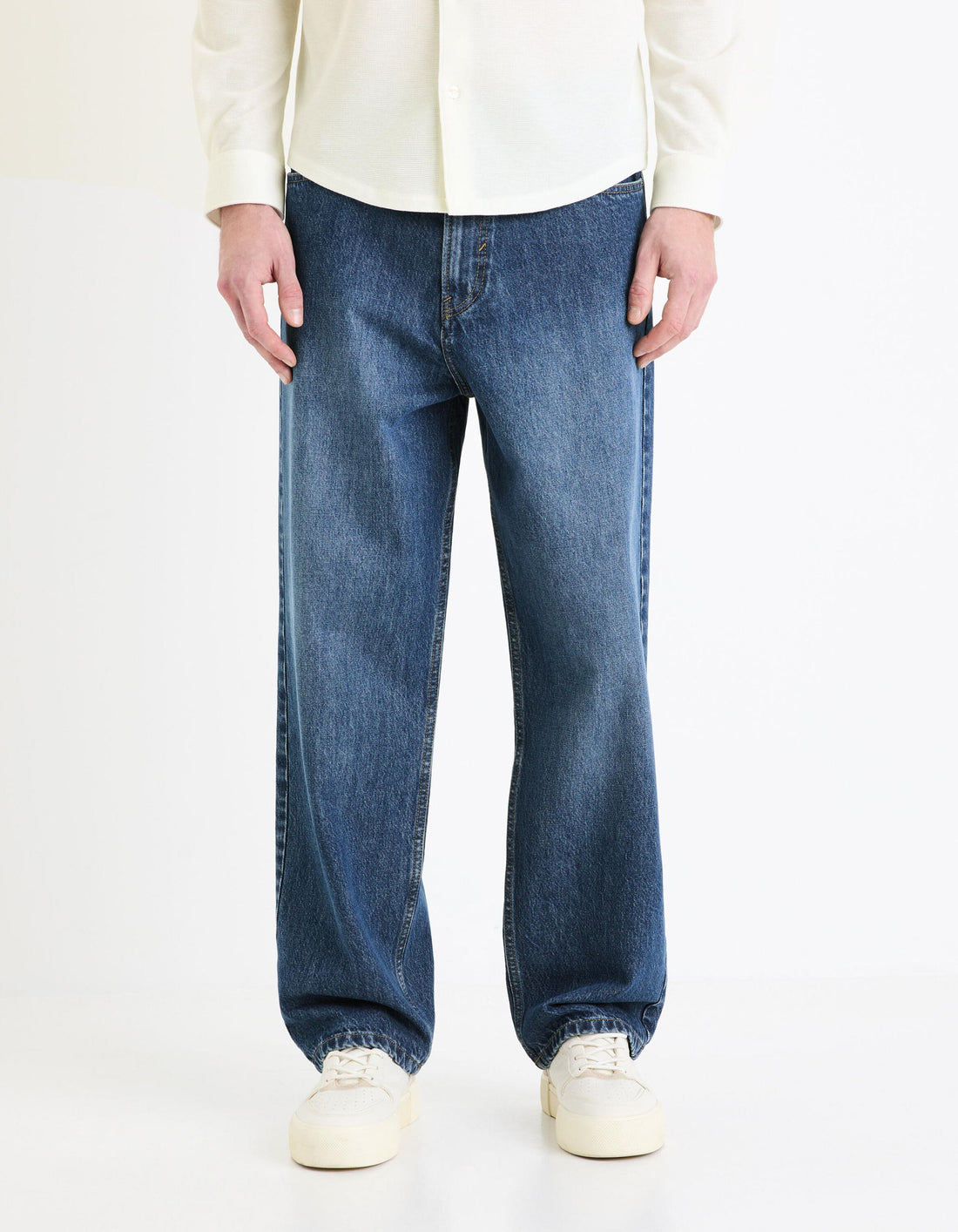 Baggy Cotton Jeans_GOBAGGY_STONE_03
