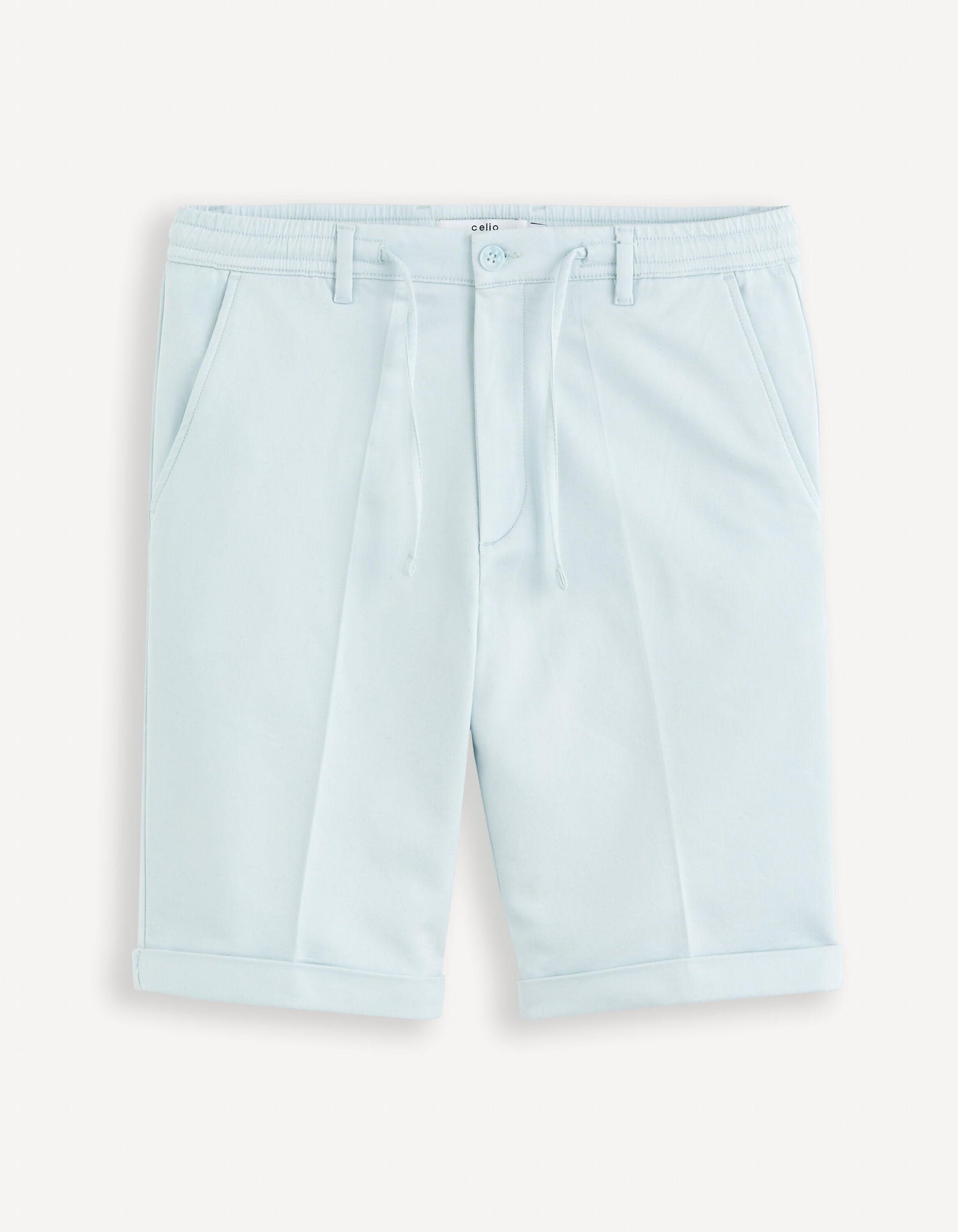 24H Stretch Cotton Bermuda Shorts_GOBELLOBM_BLEU CIEL_01