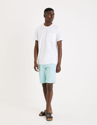 24H Stretch Cotton Bermuda Shorts_GOBELLOBM_BLEU CIEL_02