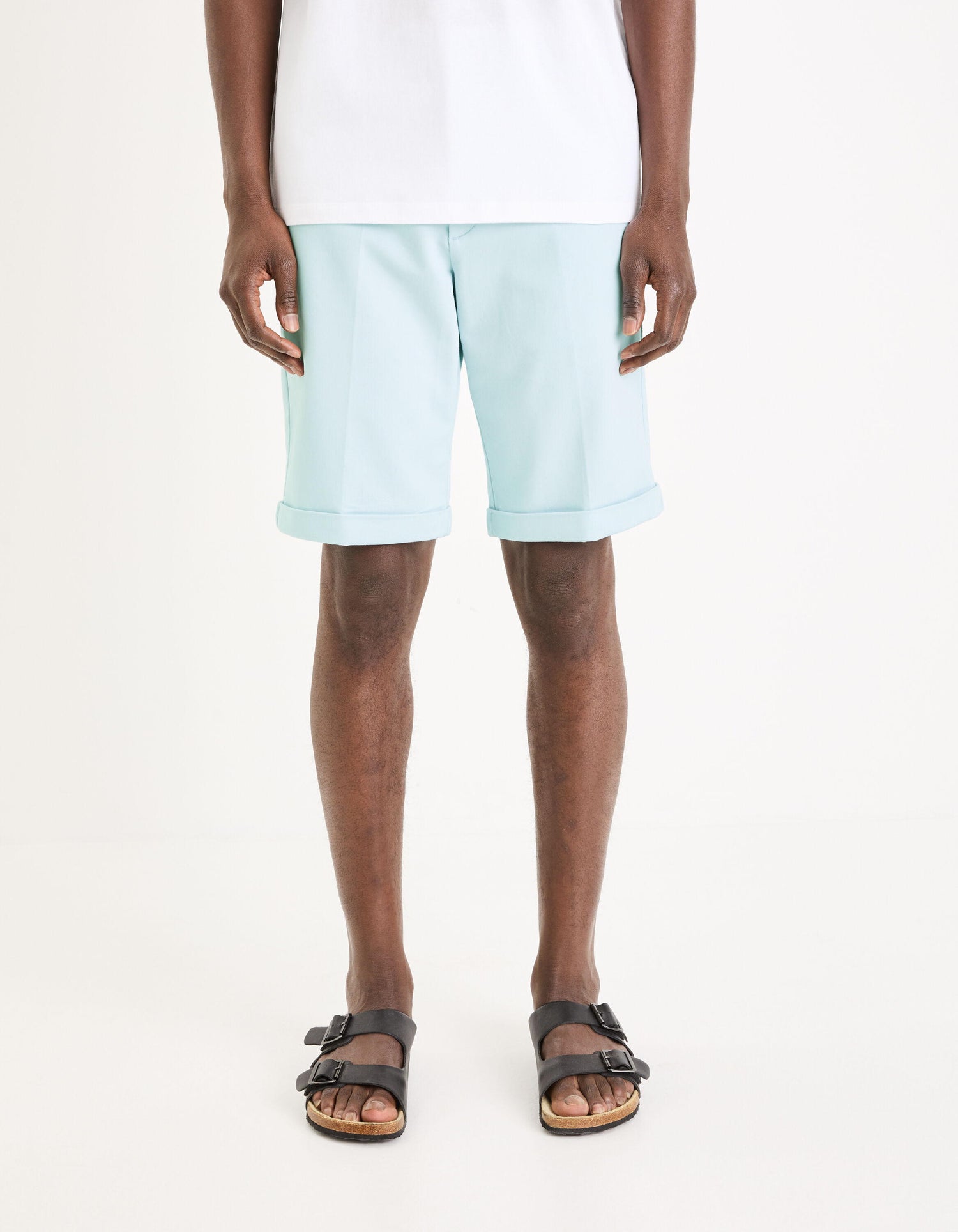 24H Stretch Cotton Bermuda Shorts_GOBELLOBM_BLEU CIEL_03